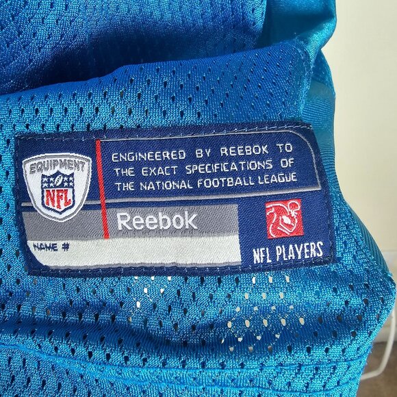 Reebok NFL #1 Cam Newton Carolina Panthers OnField Jersey XL Blue Blokecore - Picture 7 of 10
